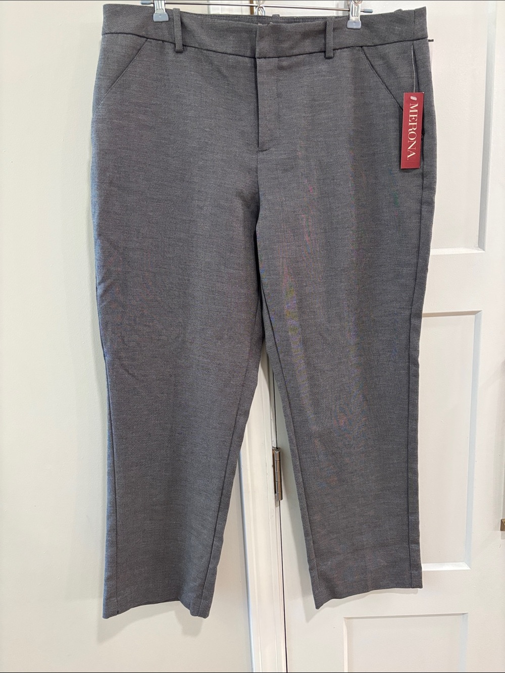 *NWT* Merona Charcoal Gray Women’s Classic Ankle Dress Pants size 14